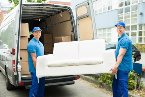 Man and van service helping with a local move in Hoxton