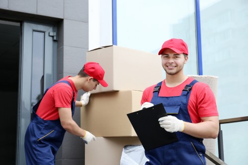 A local moving van ready for a Hoxton property move