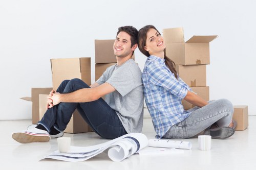 Careful loading of furniture for a Hoxton relocation