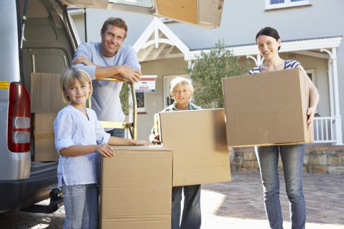 Packing materials and moving preparation for a Hoxton relocation