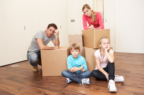 Commercial moving van service for offices and studios in Hoxton