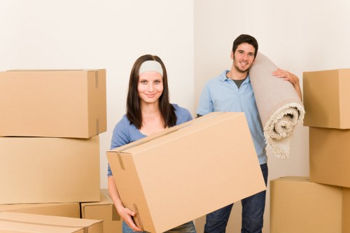 Local removalists handling access challenges in a Hoxton street