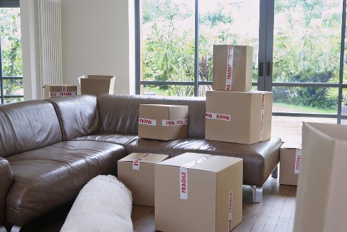 Moving preparation items and labeled boxes for a Hoxton removal