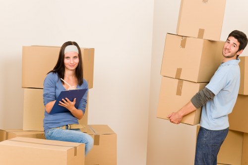 Loading furniture safely for a man with van service in Hoxton